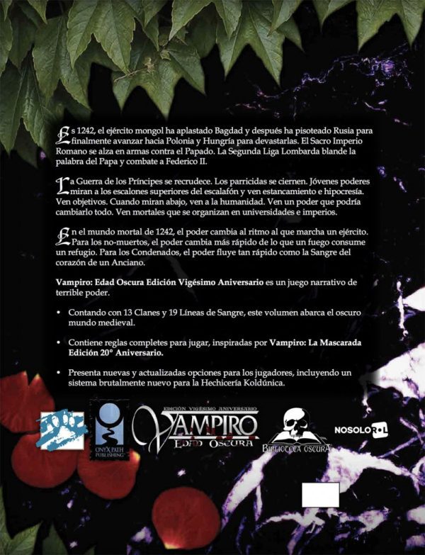 Vampiro: Edad Oscura Edición 20 Aniversario - Imagen 2